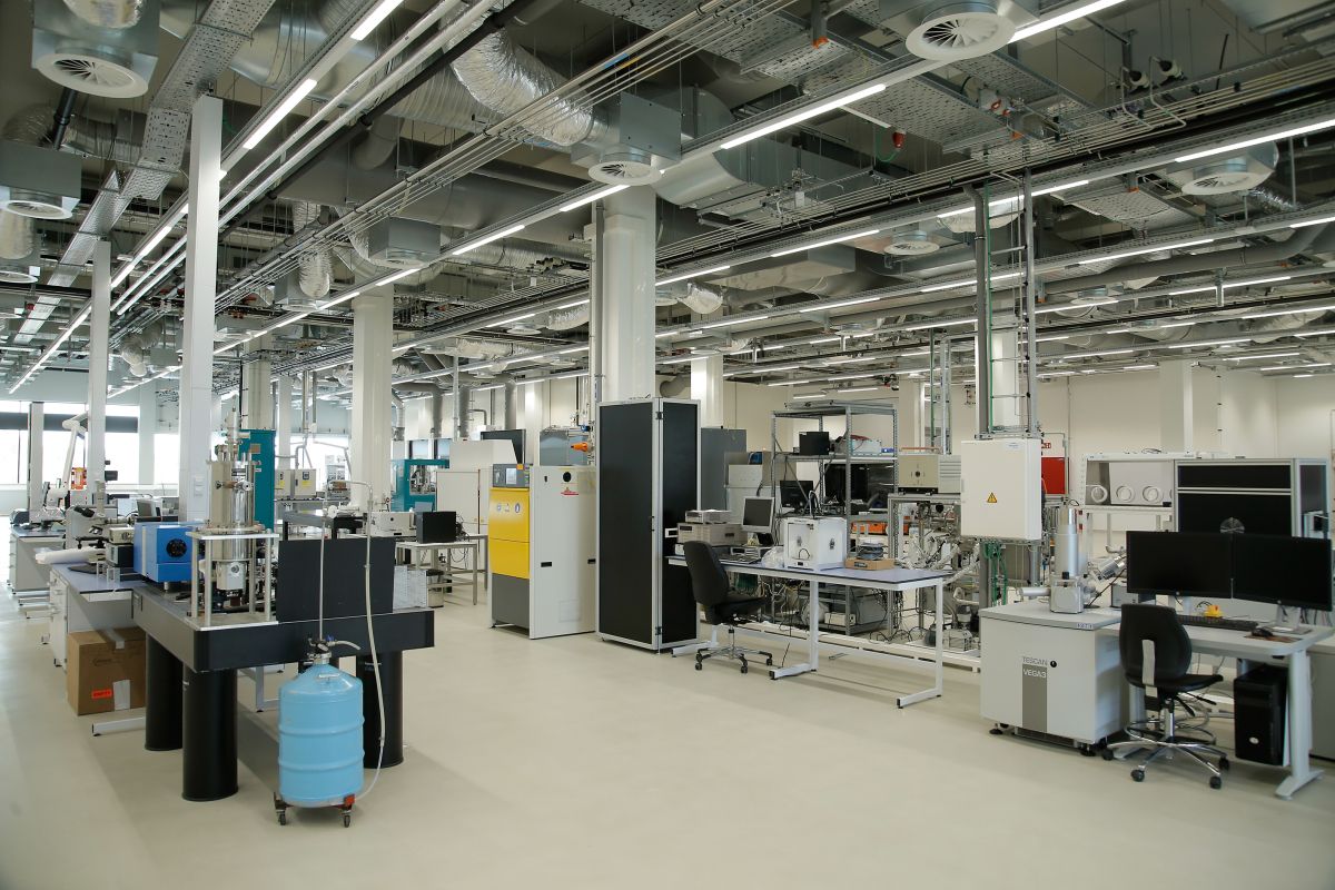 Overzicht van het PV-lab.