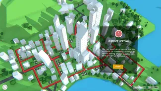 District heating at city level visual