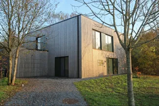 Buitenkant van het Home lab Gent