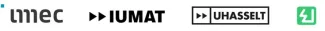 Logo's imec, IUMAT, UHasselt en EnergyVille