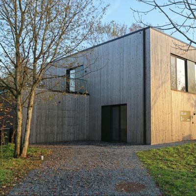 Buitenkant van het Home lab Gent